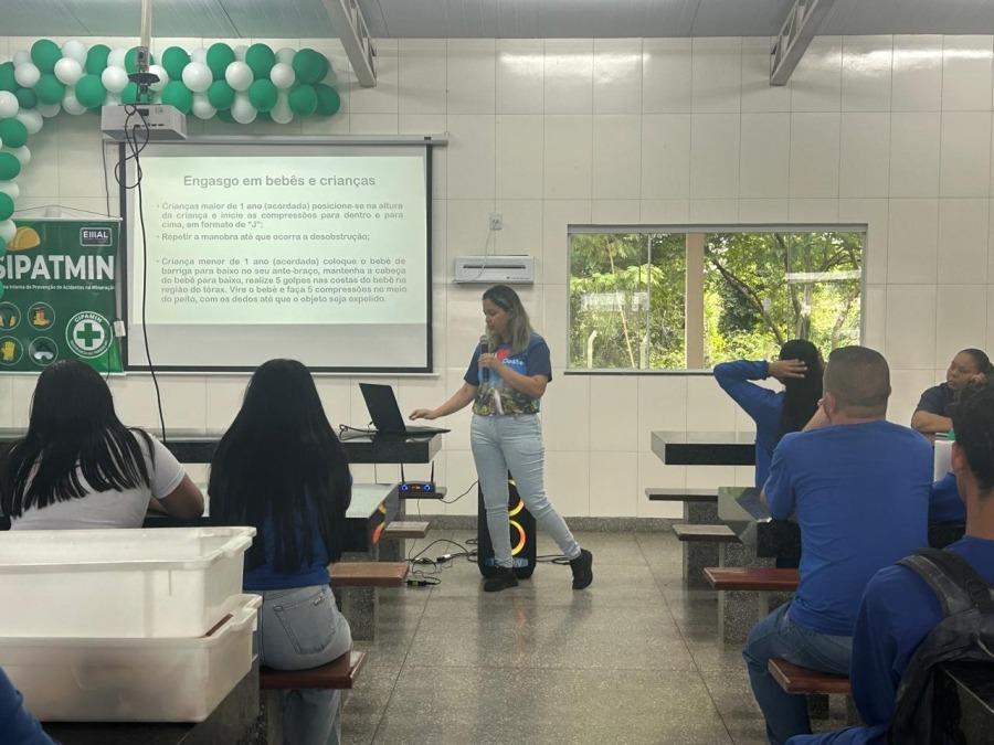 Equipe da Saúde de Rosário Oeste ministrou Palestra sobre Saúde e Segurança na Empresa de Mineração Itaipu