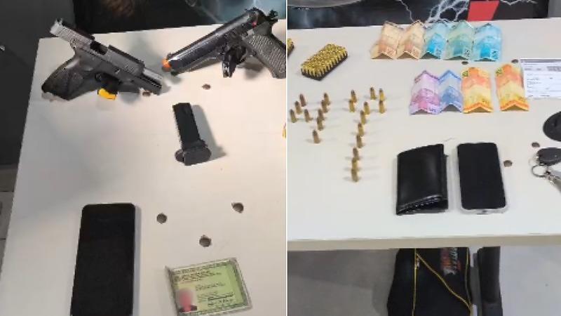Agente socioeducativo e primo tornozelado são presos por venda de arma para facção