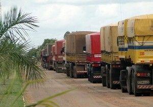 Caminhão carregado de frangos tomba e interdita BR-364 em Rosário Oeste