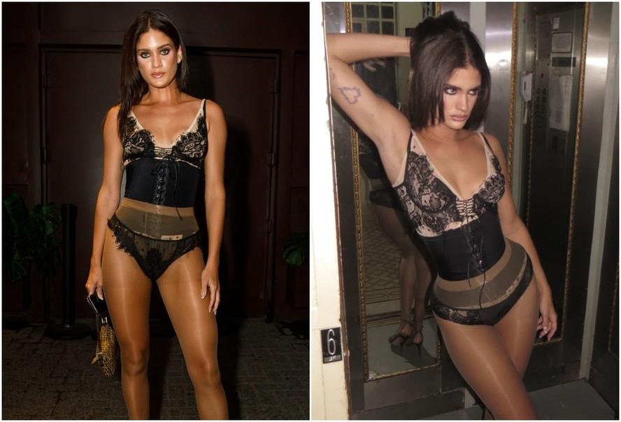 Laura Fernandez escolhe lingerie para ir à festa de Anitta em SP