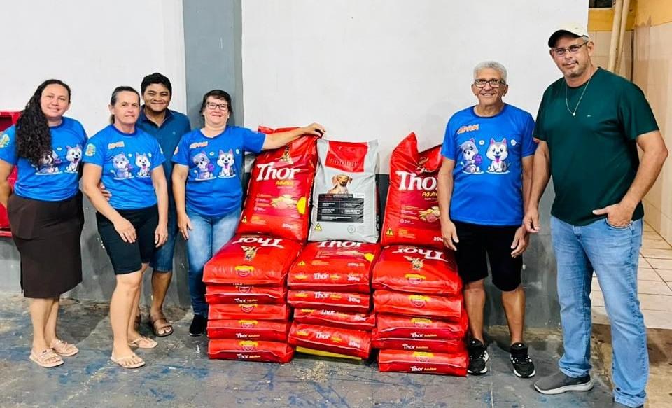 Prefeitura de Nobres destina toneladas de ração à APAN após Copa de Futsal