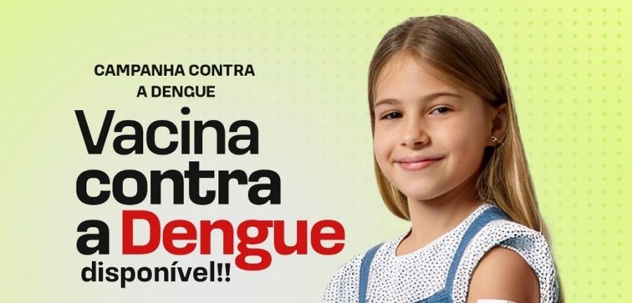 Vacinação contra a dengue chega a crianças e adolescentes em Rosário Oeste