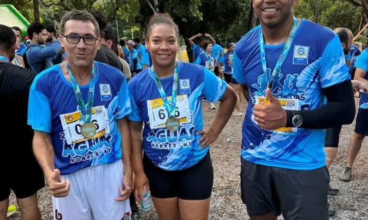 Vereador de Rosário Oeste, Professor Gilmar participou da 2ª edição da Corrida das Águas em Nobres  